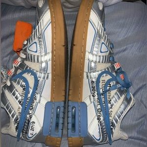 Off-White Nike rubber dunks UNC size 10